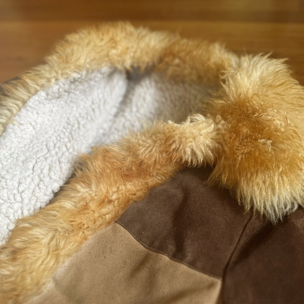 Faux Fur Trim Patchwork Jacket - image 6